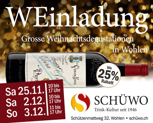 Grosse Weihnachtsdegustation Wohlen