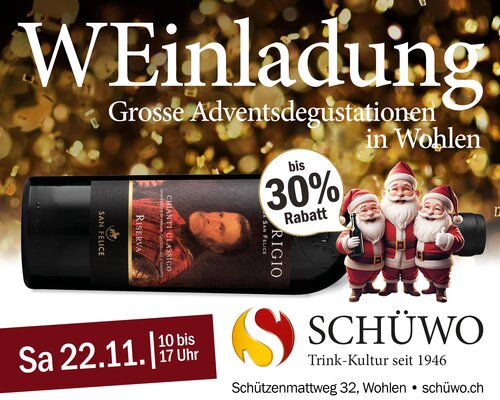 Grosse Adventsdegustation Wohlen