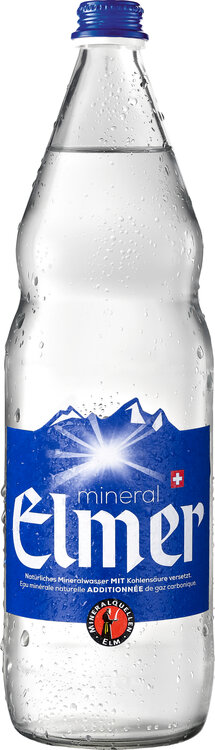 Mineral Elmer (blau) 1 L mit Kohlensäure