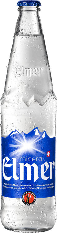 Mineral Elmer (blau) Glas 5 dl mit Kohlensäure