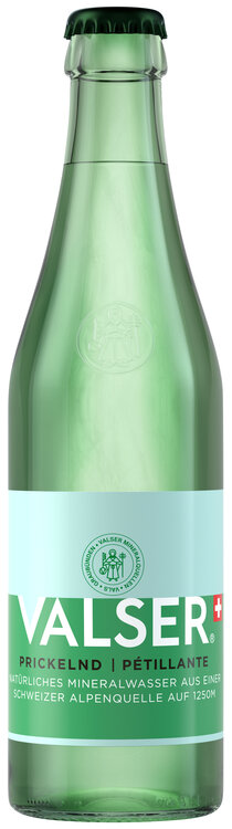 Valser Prickelnd 33 cl mit Kohlensäure