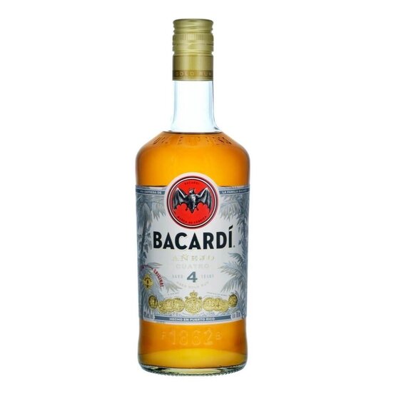 Rum Bacardi Añejo 4 Años Cuatro (solange Vorrat, kein neuer Liefertermin bekannt)