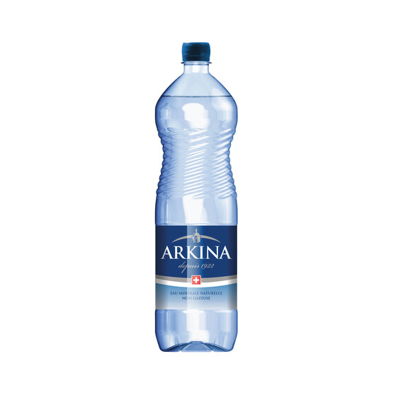 Arkina blau ohne CO2 1.5 L PET, Har. Dep. Fr. 5.-