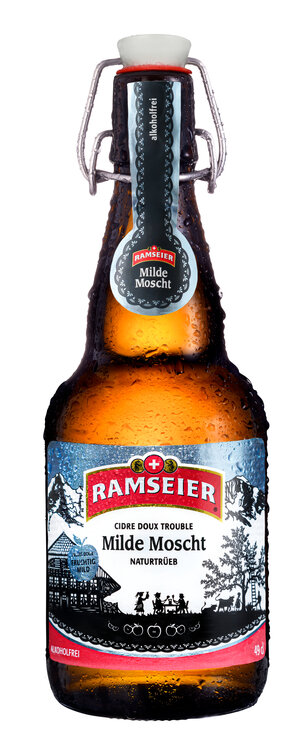 Ramseier Milde Moscht alkoholfrei 0.5% 49 cl Bügelflasche Depot -.50 (auf Anfrage)