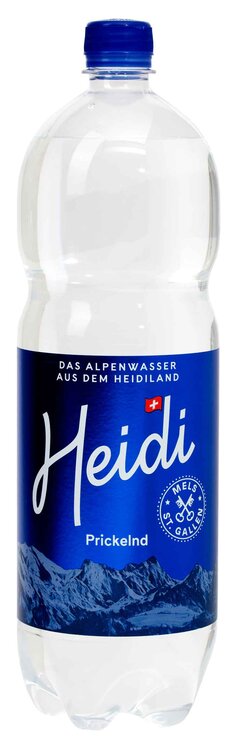 Heidi Alpenwasser aus dem Heidiland mit Kohlensäure 150 cl EW 6-Pack