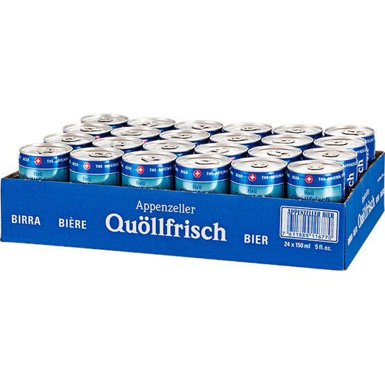 Appenzeller Quöllfrisch Hell 15 cl Dose 6-Pack NETTO-PREIS