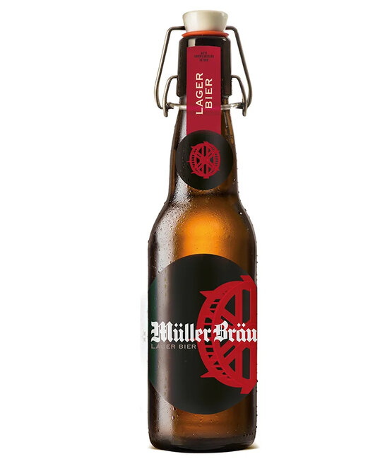 Müller Bräu Lager Bier Bügel 33 cl (Flaschenpfand -.50)