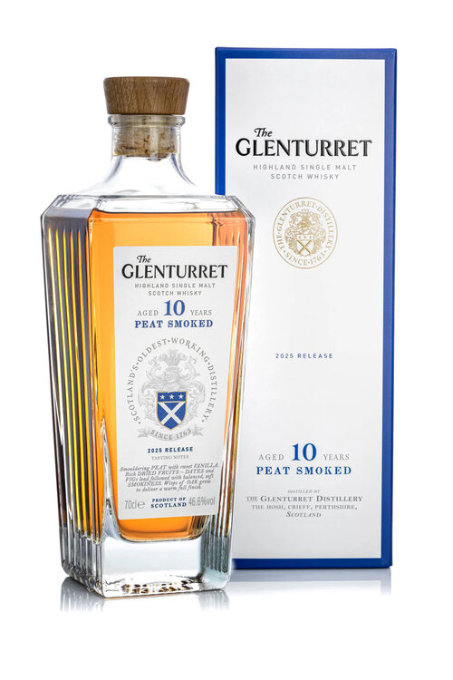 Whisky Glenturret 10 years Peat Smoke Single Malt, Bottling 2022 
