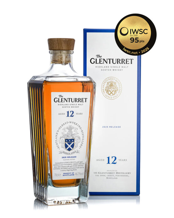 Whisky Glenturret 12 years Single Malt, Bottling 2024