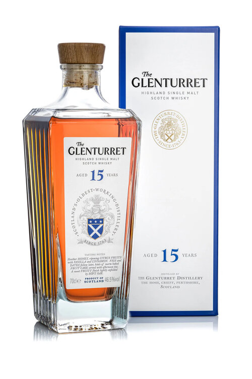 Whisky Glenturret 15 years Single Malt, Bottling 2024