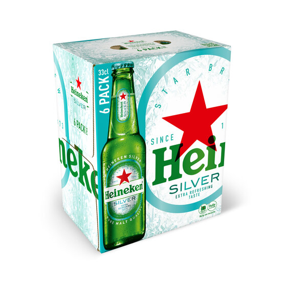 Heineken Silver 4,0% 33 cl Flasche 6-Pack