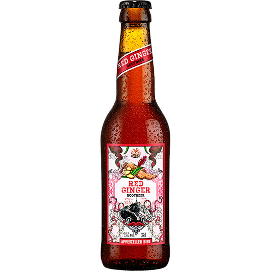 Appenzeller Red Ginger-Rootbeer 33 cl EW Flasche, 6-Pack (K4x6) 