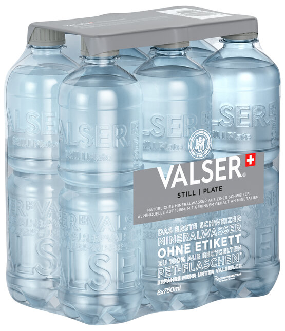 Valser Still ohne Kohlensäure 75 cl PET 6-Pack