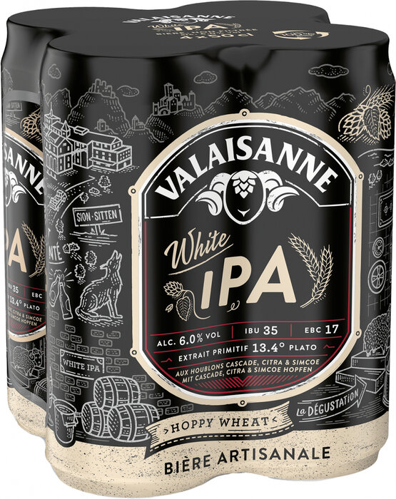 Valaisanne White IPA 50 cl Dose 4-Pack
