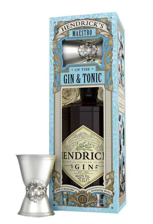 Gin Hendrick's 70 cl Geschenkpackung mit Messbecher