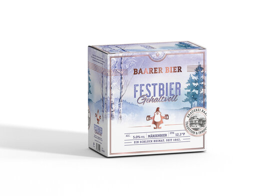 Baarer Festbier gehaltvoll Brauerei Baar 8-Pack EW 33 cl (Saisonartikel)