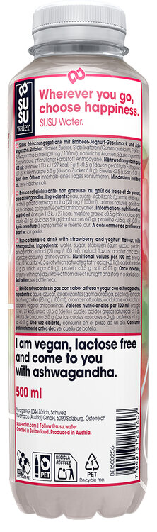 SUSU Water Erdbeere 50 cl PET (solange Vorrat)