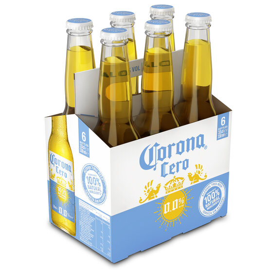 Corona CERO 0.0% Extra Beer 33 cl Flasche Mexico 6-Pack
