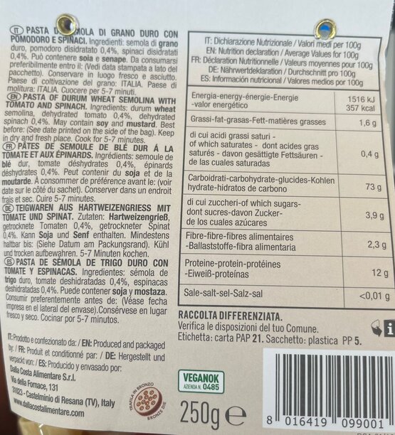 Love Pasta Dalla Costa 250 g