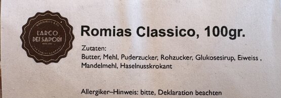 Romias Classic L'Arco dei Sapori 100g