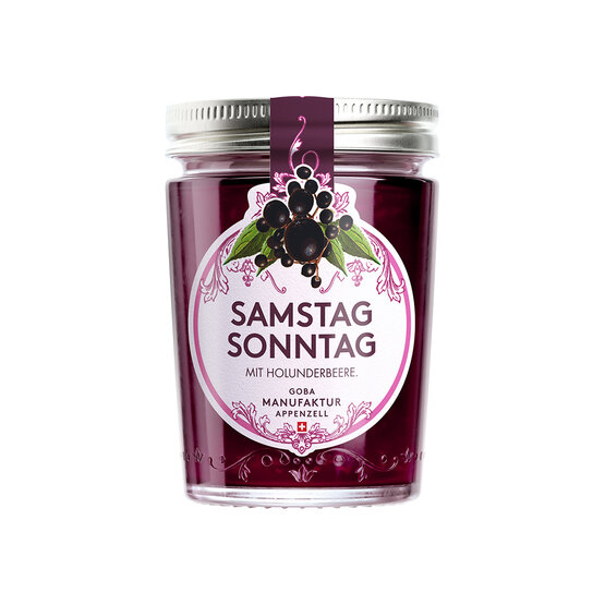 Gelée Samstag Sonntag Holunderbeere GOBA 135g