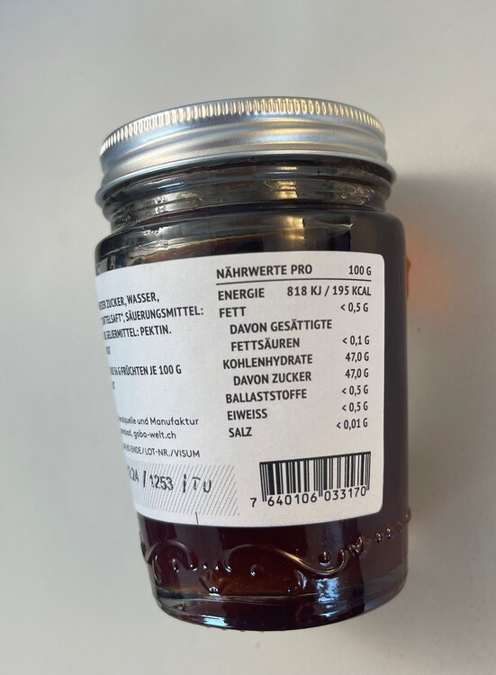 Gelée Extra Sündig Süss Quitte Dattel GOBA 135g