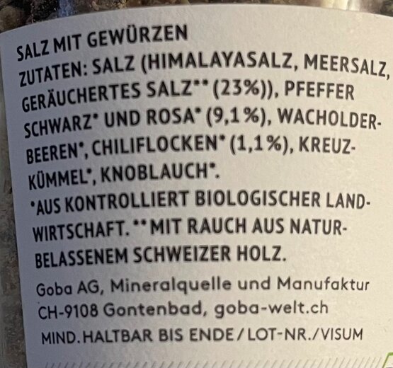 Gewürz Rote Glut GOBA 110g