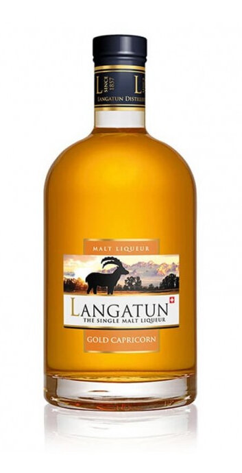 Gold Capricorn Whisky Liqueur Langatun Swiss Premium 
