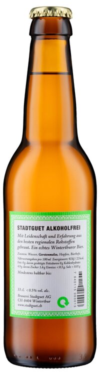 Stadtguet Bier alkoholfrei 0.5% 10er Miniharass