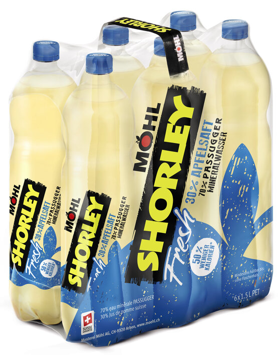 Shorley FRESH Möhl (30% Apfelsaft + 70% Passugger) 1.5 L PET EW 6-Pack (solange Vorrat)