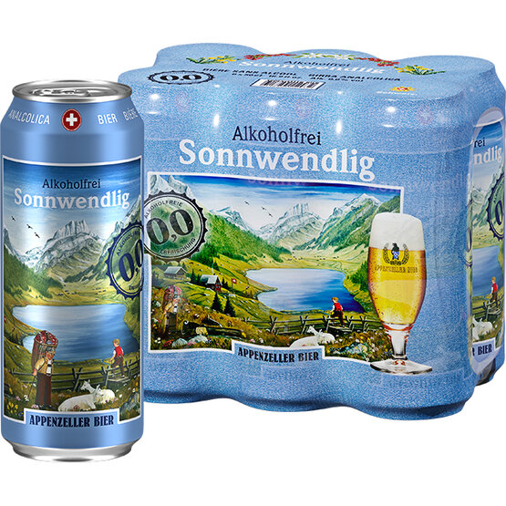 Appenzeller Sonnwendlig 50 cl alkoholfrei 0.0% Dose 6-Pack 