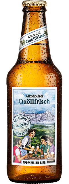 Appenzeller Quöllfrisch alkoholfrei 0.5% 33 cl 10-Pack EW