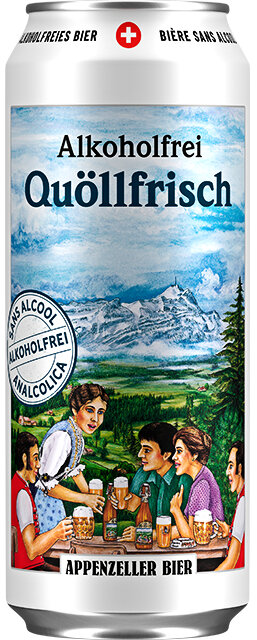 Appenzeller Quöllfrisch alkoholfrei 0.5% 50 cl Dose 6-Pack