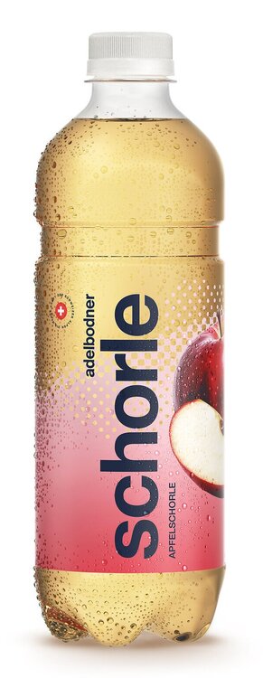 Adelbodner Apfelschorle 50 cl PET EW (auf Anfrage – kein Rückgaberecht)