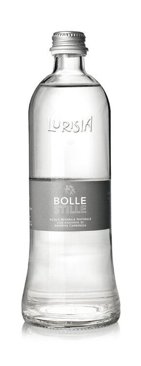 Lurisia Sparkling Water BOLLE 33 cl Glas (-.30 Depot) Mineral mit Kohlensäure (auf Anfrage)