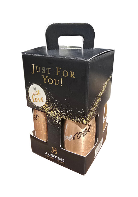 Just be Rosé Aperitivo Frizzante Alu-Flasche 4er Geschenkkarton (Preis pro Karton)