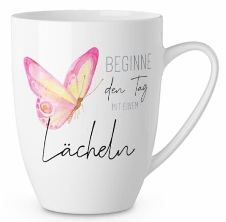 Porzellanbecher Lächeln, 250 m