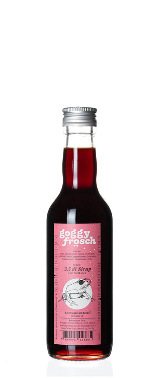 Goggy Frösch Sirup 35 cl Le Sirupier de Berne Fl.Depot Fr. 1.-