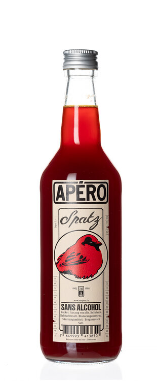 Apéro Spatz Sirup 70 cl Le Sirupier de Berne Fl.Depot Fr. 1.-