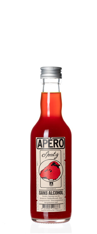 Apéro Spatz Sirup 35 cl Le Sirupier de Berne Fl.Depot Fr. 1.-