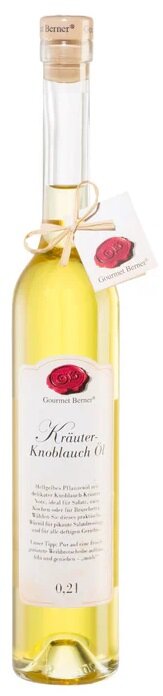Kräuter-Knoblauch-Öl, 200 ml, Gourmet Berner