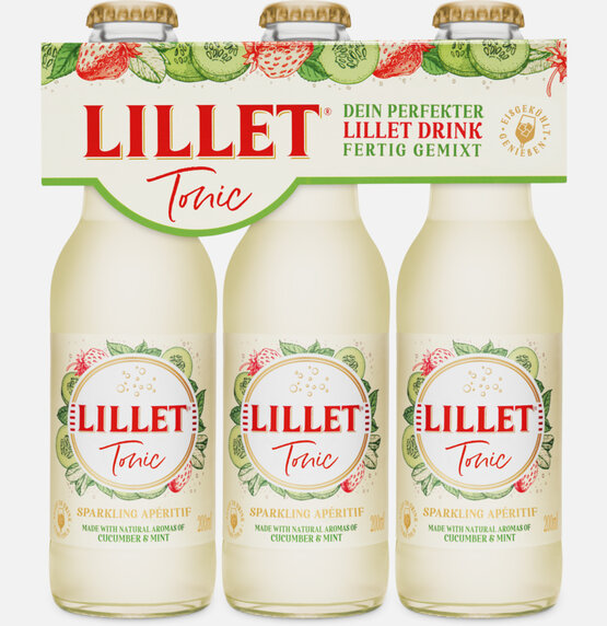Lillet Tonic 5% Vol. Ready to drink 20 cl EW Glas 3-Pack (Preis pro Flasche)