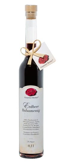 Balsamessig Erdbeer, 100ml
Gourmet Berner