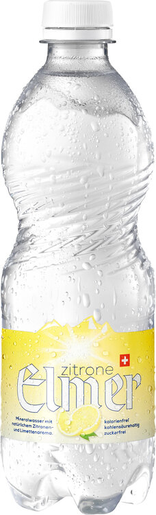 Elmer Mineral ZITRONE 50 cl PET mit Kohlensäure 6-Pack (auf Anfrage)