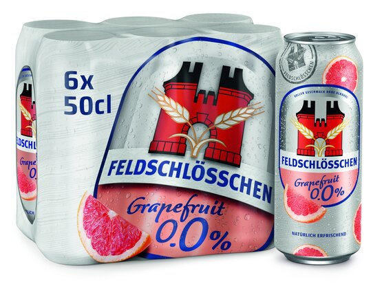 Feldschlösschen alkoholfrei 0.0% Grapefruit 6-Pack Dosen