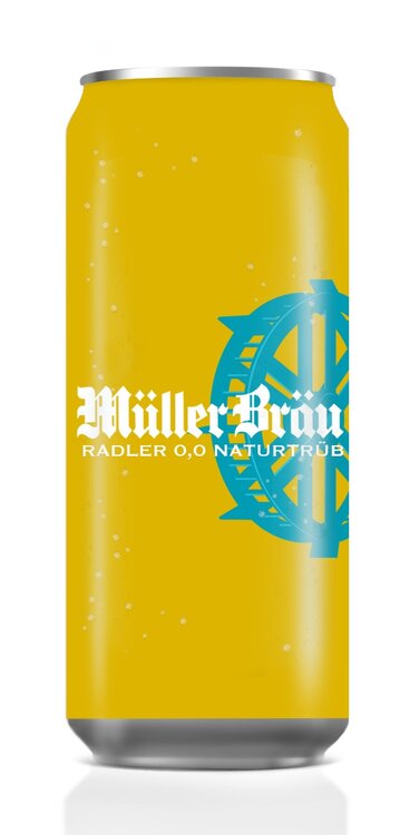 Müller Bräu Radler 0.0% Naturtrüb Dose 50 cl 6-Pack