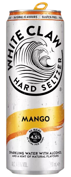 White Claw Mango Hard Seltzer 33 cl Dose (auf Anfrage)