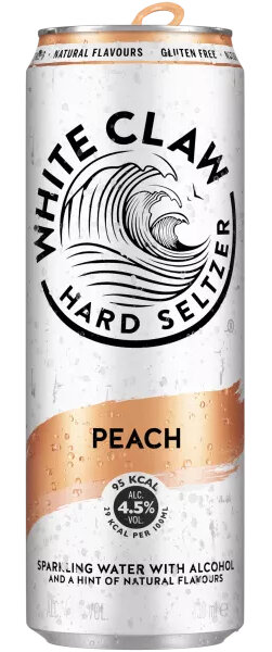 White Claw Peach Hard Seltzer 33 cl Dose (auf Anfrage)