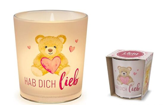 Windlicht Teddy inkl. Teelicht