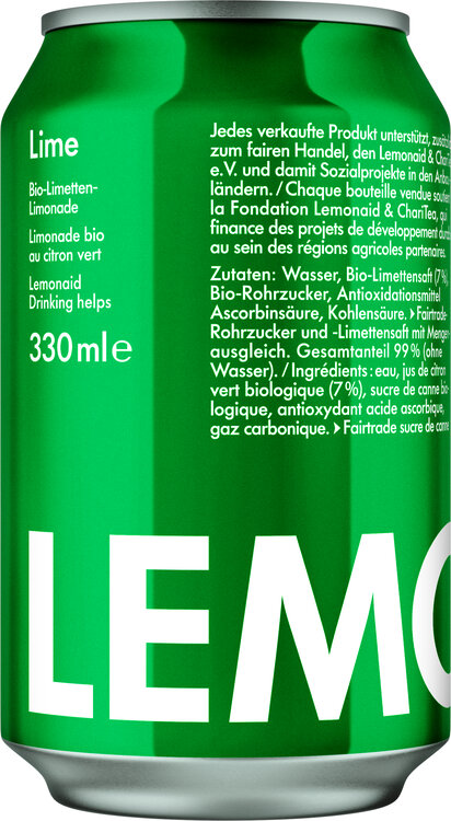 LemonAid Lime Bio-Limetten-Limonade Dose 12-Pack